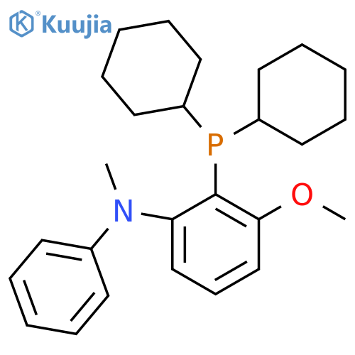 2-Dicyclohexylphosphanyl-3-methoxy-N-methyl-N-phenylaniline structure