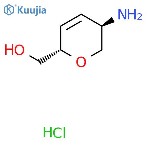 ((2S,5R)-5-Amino-5,6-dihydro-2H-pyran-2-yl)methanol hydrochloride structure
