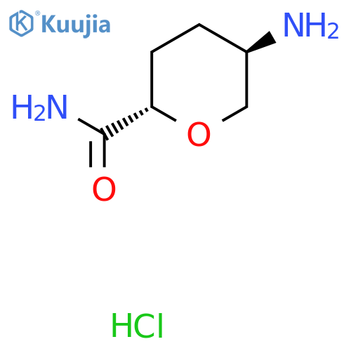 (2S,5R)-5-aminooxane-2-carboxamide hydrochloride structure