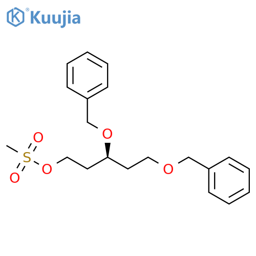 1-Pentanol, 3,5-bis(phenylmethoxy)-, methanesulfonate, (R)- structure