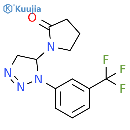 2-Pyrrolidinone,1-[4,5-dihydro-1-[3-(trifluoromethyl)phenyl]-1H-1,2,3-triazol-5-yl]- structure