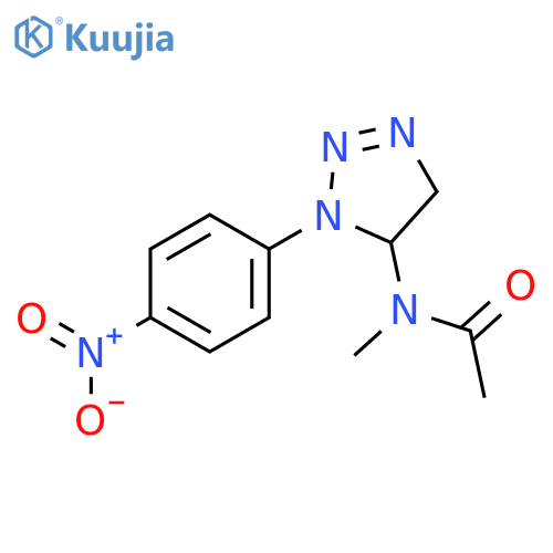 Acetamide,N-[4,5-dihydro-1-(4-nitrophenyl)-1H-1,2,3-triazol-5-yl]-N-methyl- structure