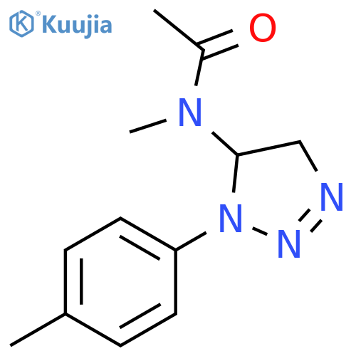 Acetamide,N-[4,5-dihydro-1-(4-methylphenyl)-1H-1,2,3-triazol-5-yl]-N-methyl- structure