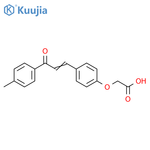 Acetic acid, [4-[3-(4-methylphenyl)-3-oxo-1-propenyl]phenoxy]- structure