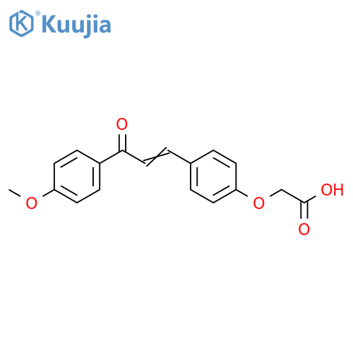 Acetic acid, [4-[3-(4-methoxyphenyl)-3-oxo-1-propenyl]phenoxy]- structure
