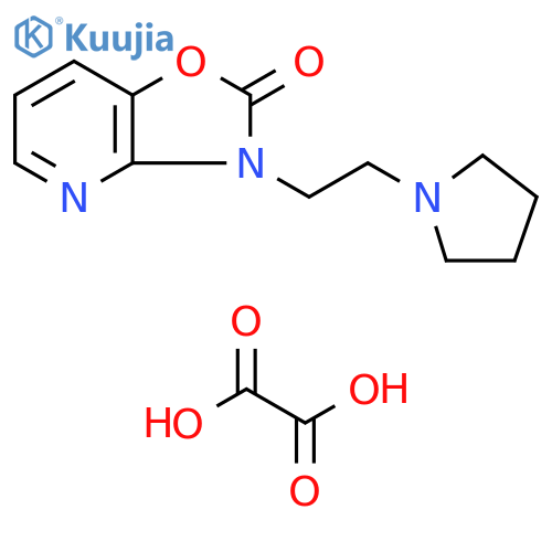 Oxazolo[4,5-b]pyridin-2(3H)-one, 3-[2-(1-pyrrolidinyl)ethyl]-,ethanedioate (1:1) structure