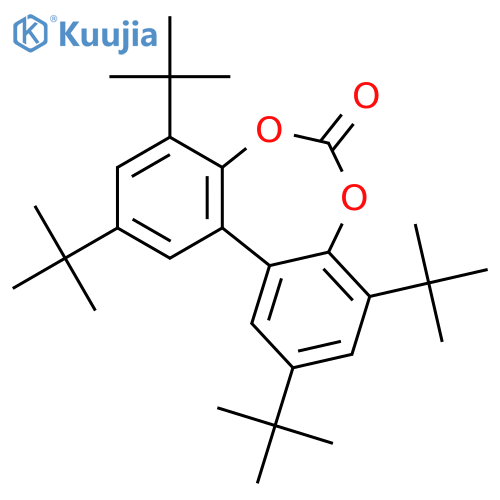 Dibenzo[d,f][1,3]dioxepin-6-one, 2,4,8,10-tetrakis(1,1-dimethylethyl)- structure