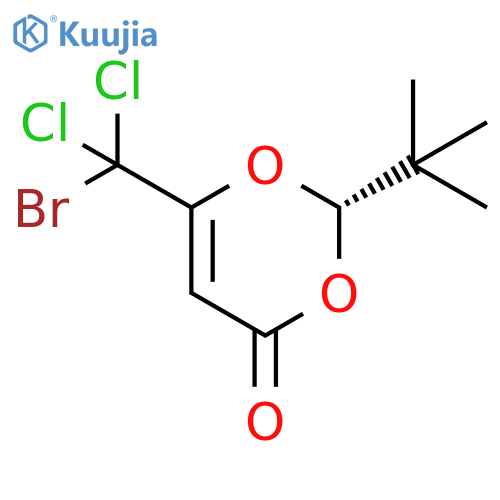 4H-1,3-Dioxin-4-one, 6-(bromodichloromethyl)-2-(1,1-dimethylethyl)-, (S)- (9CI) structure