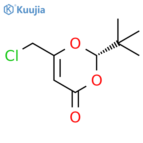 4H-1,3-Dioxin-4-one, 6-(chloromethyl)-2-(1,1-dimethylethyl)-, (S)- structure