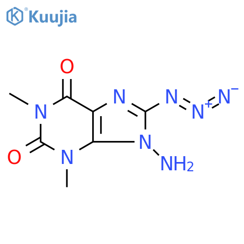 1H-Purine-2,6-dione, 9-amino-8-azido-3,9-dihydro-1,3-dimethyl- structure