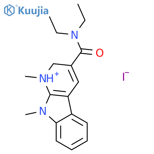 1H-Pyrido[2,3-b]indolium, 3-[(diethylamino)carbonyl]-1,9-dimethyl-,iodide structure