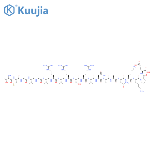 L-Glutamic acid,L-threonyl-L-cysteinylglycyl-L-valylglycyl-L-valyl-L-arginyl-L-valyl-L-arginyl-L-seryl-L-arginyl-L-valyl-L-asparaginyl-L-alanyl-L-alanyl-L-asparaginyl-L-lysyl-L-lysyl-L-prolyl- structure