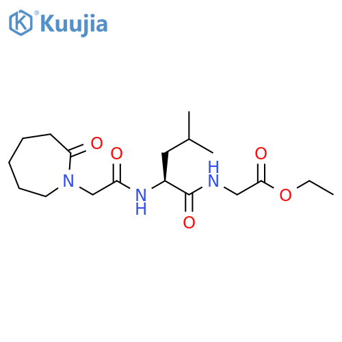 Glycine, N-[N-[(hexahydro-2-oxo-1H-azepin-1-yl)acetyl]leucyl]-, ethyl ester (9CI) structure