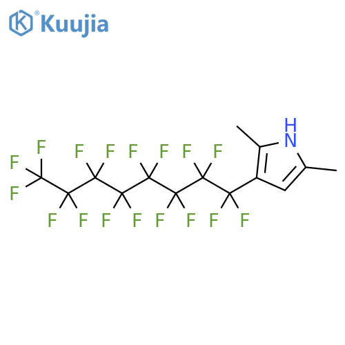 1H-Pyrrole, 3-(heptadecafluorooctyl)-2,5-dimethyl- structure
