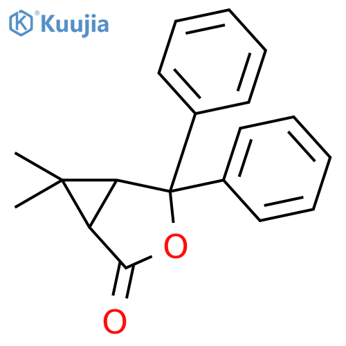 3-Oxabicyclo[3.1.0]hexan-2-one, 6,6-dimethyl-4,4-diphenyl- structure