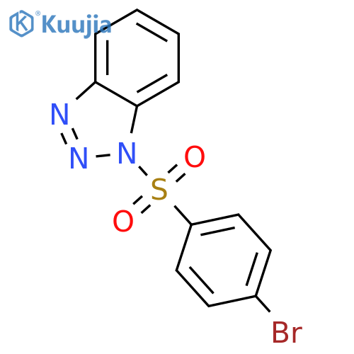 1-[(4-bromophenyl)sulfonyl]-1H-1,2,3-benzotriazole structure
