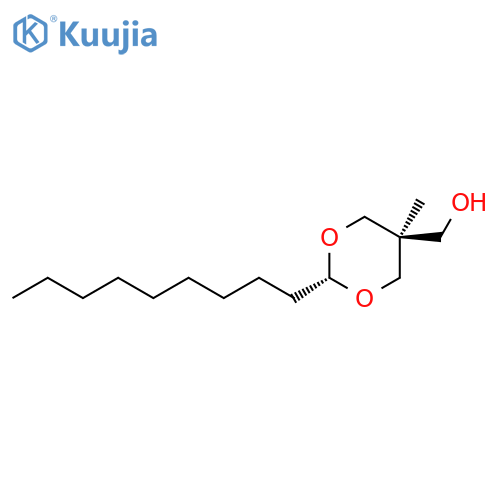 1,3-Dioxane-5-methanol, 5-methyl-2-nonyl-, trans- structure