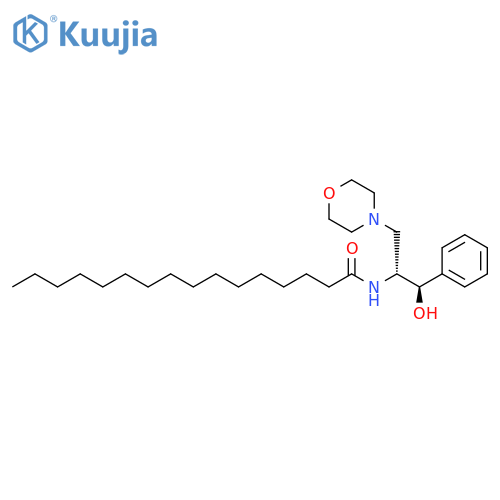 1R,2R-(+)-1-phenyl-2-palmitoylamino-3-N-morpholine-1-propanol structure