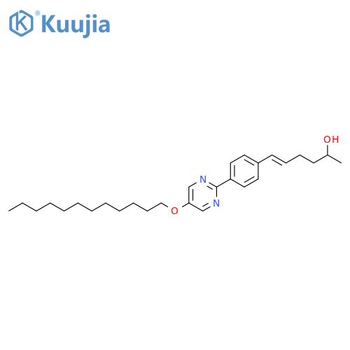 5-Hexen-2-ol, 6-[4-[5-(dodecyloxy)-2-pyrimidinyl]phenyl]-, (E)- structure
