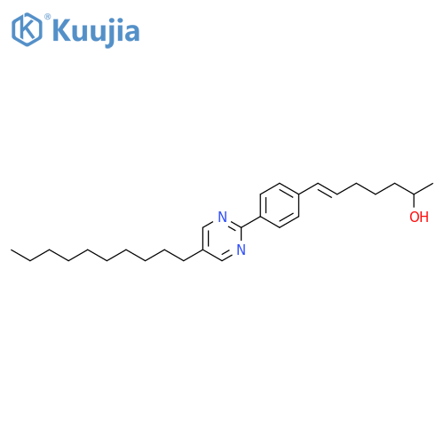 6-Hepten-2-ol, 7-[4-(5-decyl-2-pyrimidinyl)phenyl]-, (E)- structure