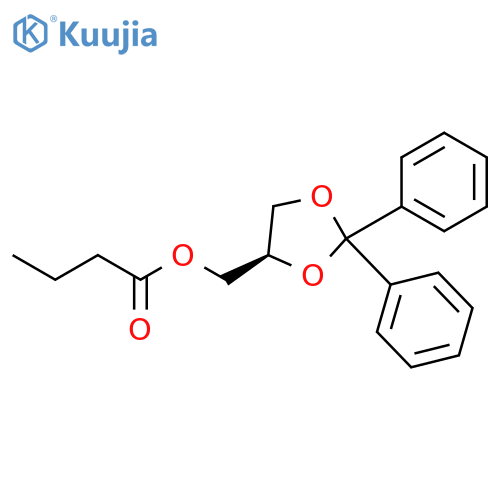 Butanoic acid, (2,2-diphenyl-1,3-dioxolan-4-yl)methyl ester, (R)- (9CI) structure