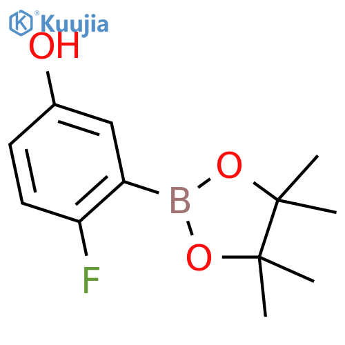 2-Fluoro-5-hydroxyphenylboronic Acid, Pinacol Ester structure