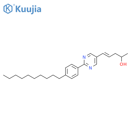 4-Penten-2-ol, 5-[2-(4-decylphenyl)-5-pyrimidinyl]-, (E)- structure