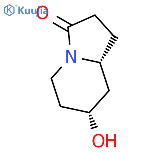 3(2H)-Indolizinone, hexahydro-7-hydroxy-, (7R-trans)- structure