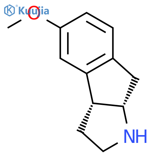Indeno[2,1-b]pyrrole, 1,2,3,3a,8,8a-hexahydro-5-methoxy-, (3aR-cis)- structure