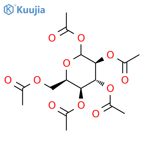 D-Idopyranose, pentaacetate structure