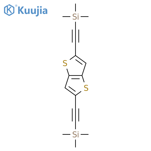 2,5-Bis(trimethylsilyl)ethynylthieno3,2-bthiophene structure