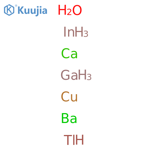 Barium calcium copper gallium indium thallium oxide structure