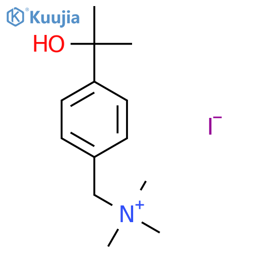 Benzenemethanaminium,4-(1-hydroxy-1-methylethyl)-N,N,N-trimethyl-, iodide (1:1) structure