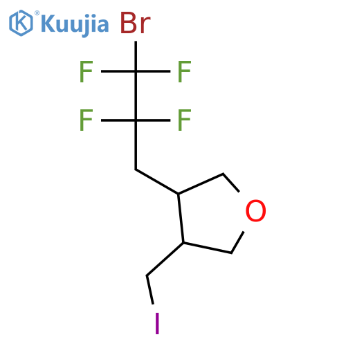 Furan, 3-(3-bromo-2,2,3,3-tetrafluoropropyl)tetrahydro-4-(iodomethyl)- structure