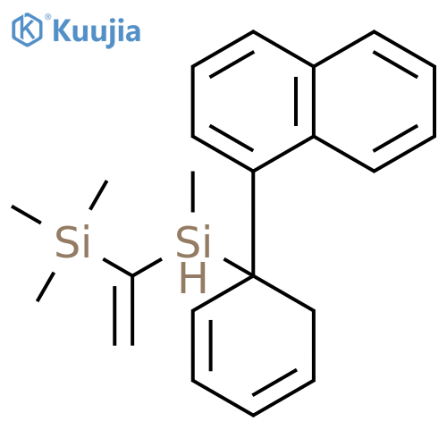 Silane, methyl-1-naphthalenylphenyl[1-(trimethylsilyl)ethenyl]-, (±)- structure