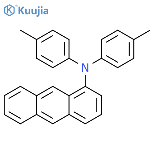 1-Anthracenamine, N,N-bis(4-methylphenyl)- structure