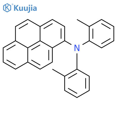 1-Pyrenamine, N,N-bis(2-methylphenyl)- structure