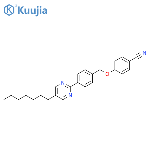 Benzonitrile, 4-[[4-(5-heptyl-2-pyrimidinyl)phenyl]methoxy]- structure