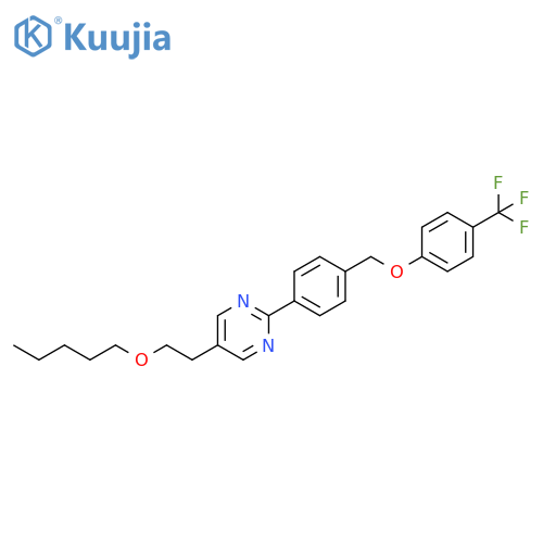 Pyrimidine,5-[2-(pentyloxy)ethyl]-2-[4-[[4-(trifluoromethyl)phenoxy]methyl]phenyl]- structure