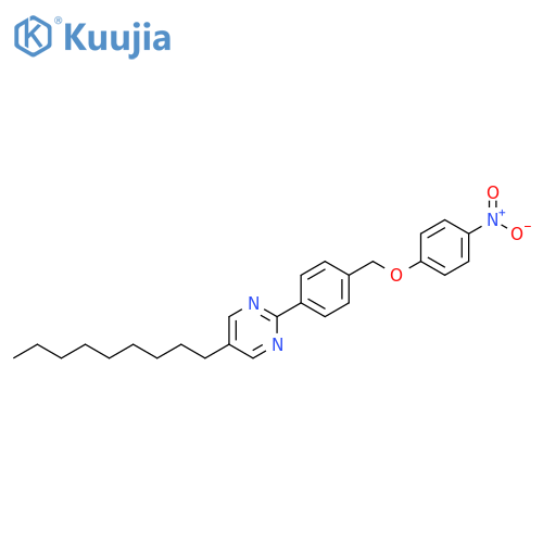 Pyrimidine, 2-[4-[(4-nitrophenoxy)methyl]phenyl]-5-nonyl- structure