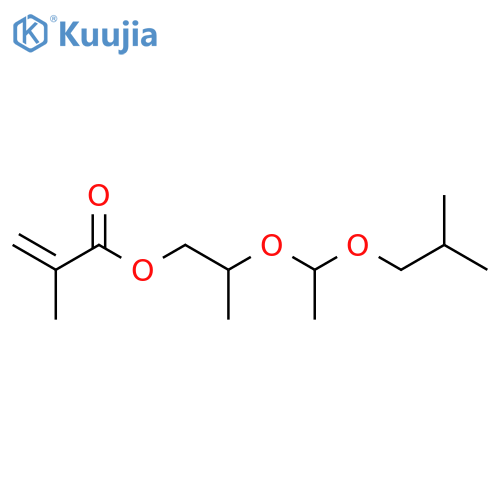 2-Propenoic acid, 2-methyl-, 2-[1-(2-methylpropoxy)ethoxy]propyl ester structure