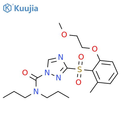1H-1,2,4-Triazole-1-carboxamide,3-[[2-(2-methoxyethoxy)-6-methylphenyl]sulfonyl]-N,N-dipropyl- structure