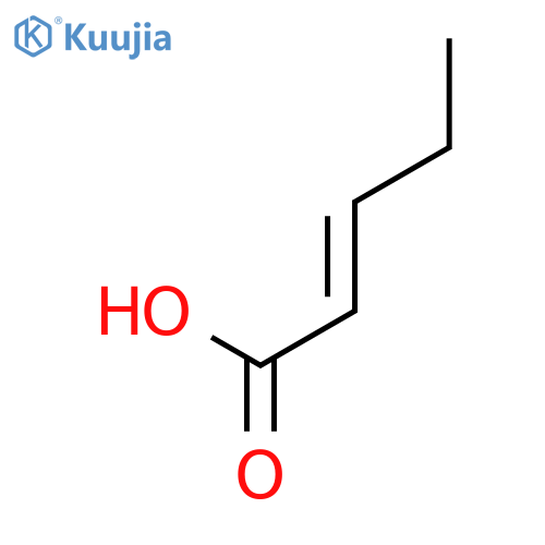 trans-2-Pentenoic acid structure