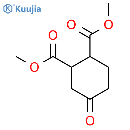 trans-4-Oxo-1,2-cyclohexanedicarboxylic acid dimethyl ester structure