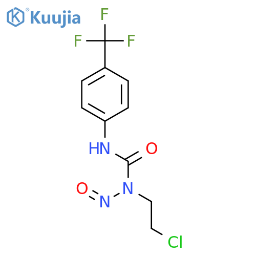 1-(2-chloroethyl)-1-nitroso-3-[4-(trifluoromethyl)phenyl]urea structure