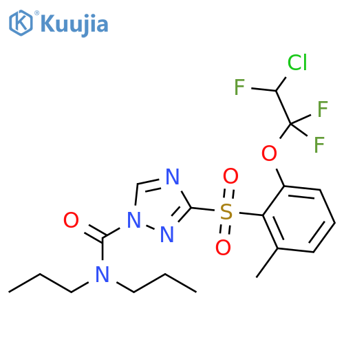 1H-1,2,4-Triazole-1-carboxamide, 3-[[2-(2-chloro-1,1,2-trifluoroethoxy)-6-methylphenyl]sulfonyl]-N,N-dipropyl- structure