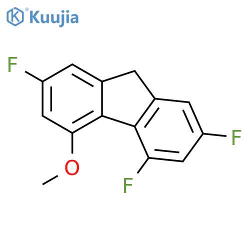 9H-Fluorene, 2,4,7-trifluoro-5-methoxy- structure