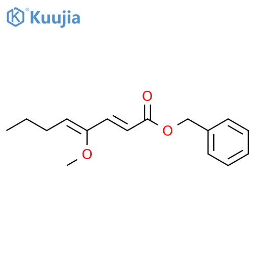 2,4-Octadienoic acid, 4-methoxy-, phenylmethyl ester, (E,Z)- structure