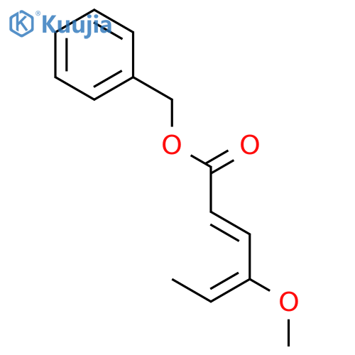 2,4-Hexadienoic acid, 4-methoxy-, phenylmethyl ester, (Z,Z)- structure