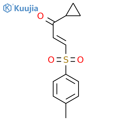 2-Propen-1-one, 1-cyclopropyl-3-[(4-methylphenyl)sulfonyl]-, (Z)- structure